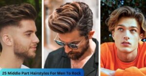 25 Middle Part Hairstyles For Men To Rock