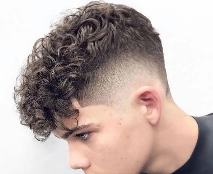 The Undercut with Curly Top: