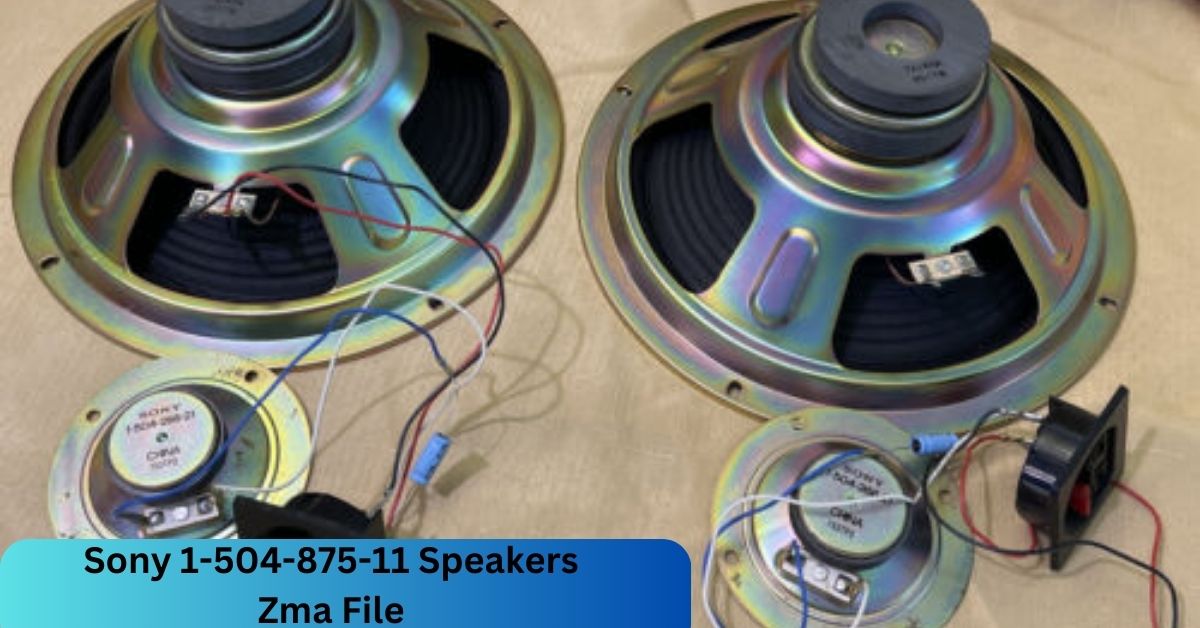 Sony 1-504-875-11 Speakers Zma File