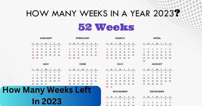 How Many Weeks Left In 2023? – Explore The Details Instantly!